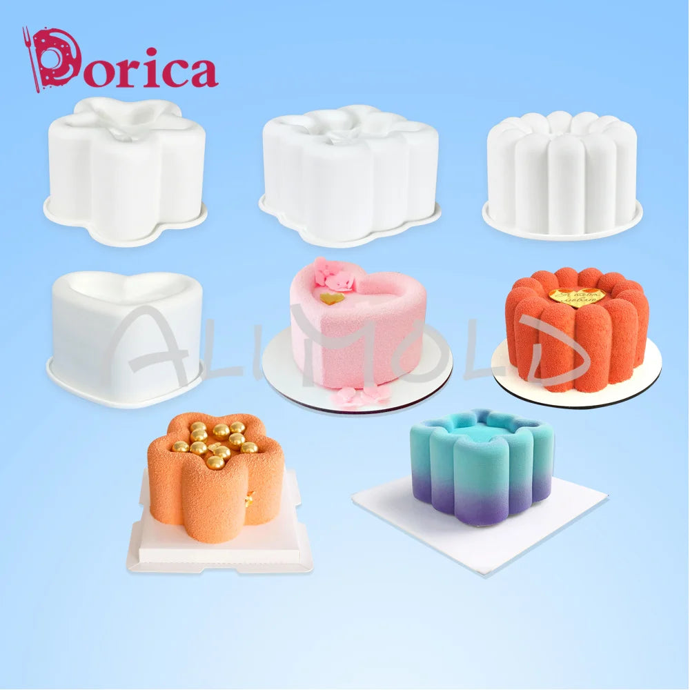 Dorica szilikon forma – kör, szív, csillag, négyzet