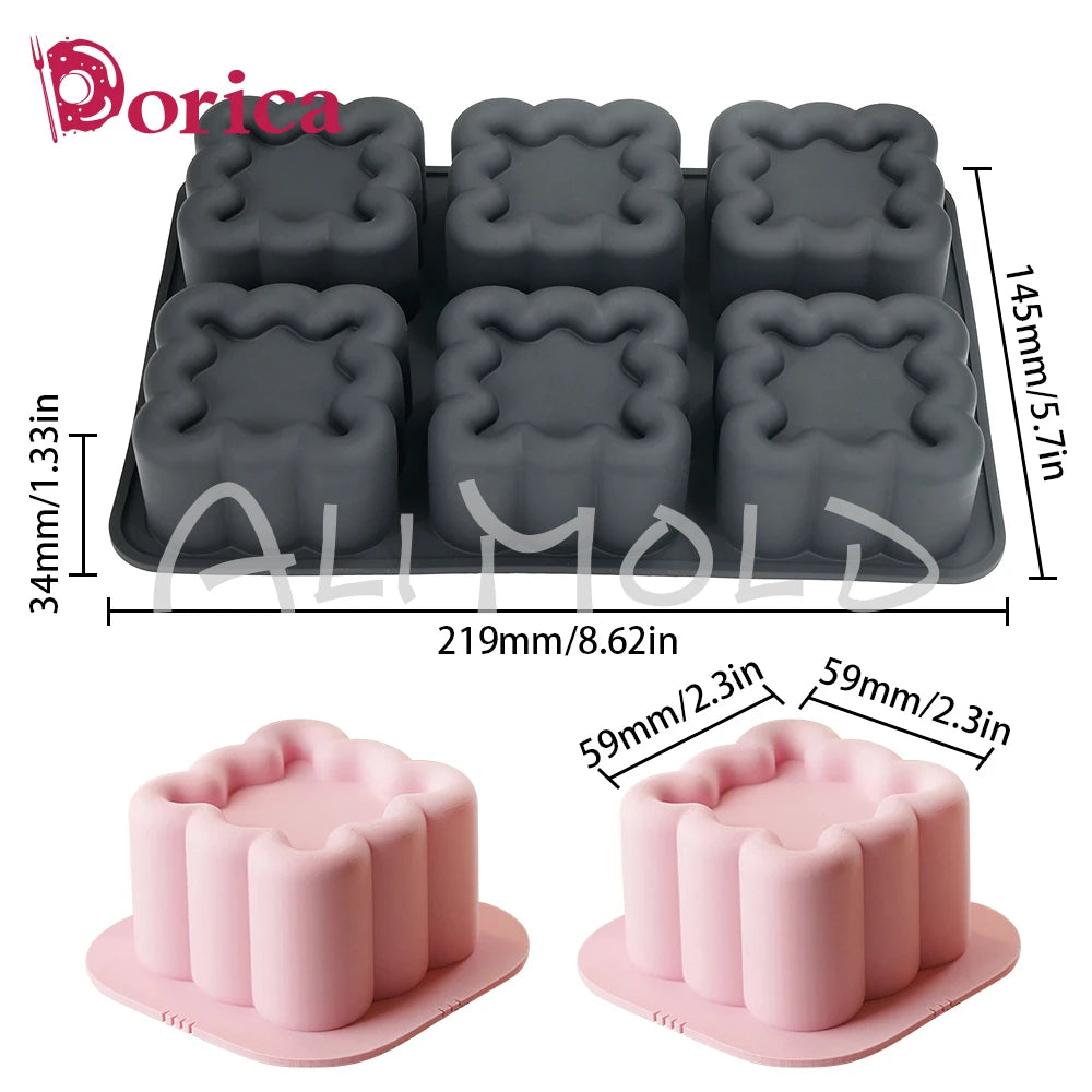 Dorica szilikon forma – kör, szív, csillag, négyzet