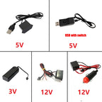 LED Autós Belső Világítás - Rugalmas EL Neon Szalag USB Csatlakozással