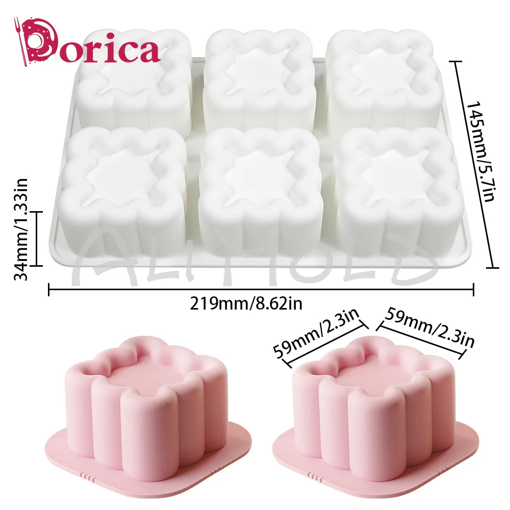 Dorica szilikon forma – kör, szív, csillag, négyzet