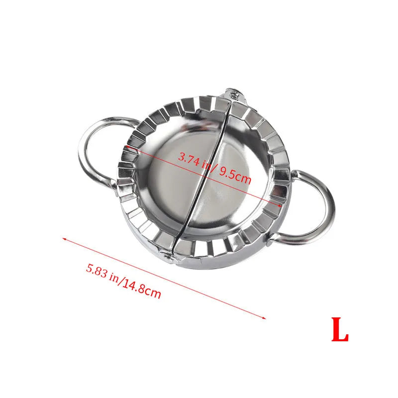 Stainless Steel Dumplings Tool Dumpling M🥟 Rozsdamentes Acélból Készült Derelye- és Gombóckészítő – Kézi Töltött Tészta Formázó Eszközold Household Manual Press  Kitchen Pastry Baking Dumpling Maker Accessories