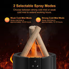 2025 New Simulated Flame Aroma Diffuser Bonfire Air Humidifier Ultrasonic Cool Mist Maker Fogger LED Essential Oil Lamp Difusor