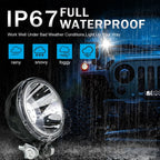 LED munkalámpa – kerek spotlámpa 12V/24V, terepjáró és motor”