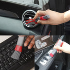 Car Interior Cleaning Brush Double Head Brushes Car Air Vent Dashboard Blinds Keyboard Dust Removal Brush Auto Cleaning Tools