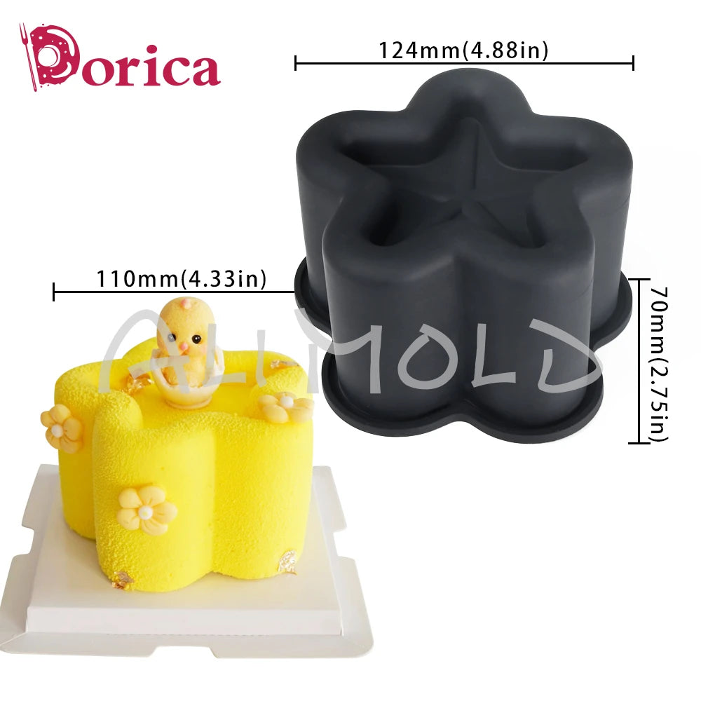 Dorica szilikon forma – kör, szív, csillag, négyzet