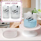 Állítható Kerek Sütemény Gyűrű Forma Visszahúzható Fondant Mousse Sütemény Gyűrű Akril Kör Torta Sütő Gyűrű Sütemény Eszközök Kerek Sütemény Forma Készlet