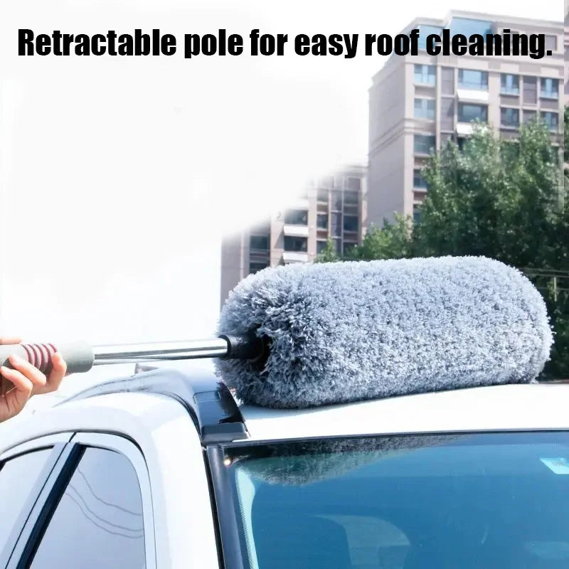 Car Dusting Brush Telescopic Car Cleaning tool Microfiber Brush Clean tools For Auto Cleaning Dust Divine Wet/Dry Car Mop