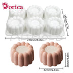 Dorica szilikon forma – kör, szív, csillag, négyzet