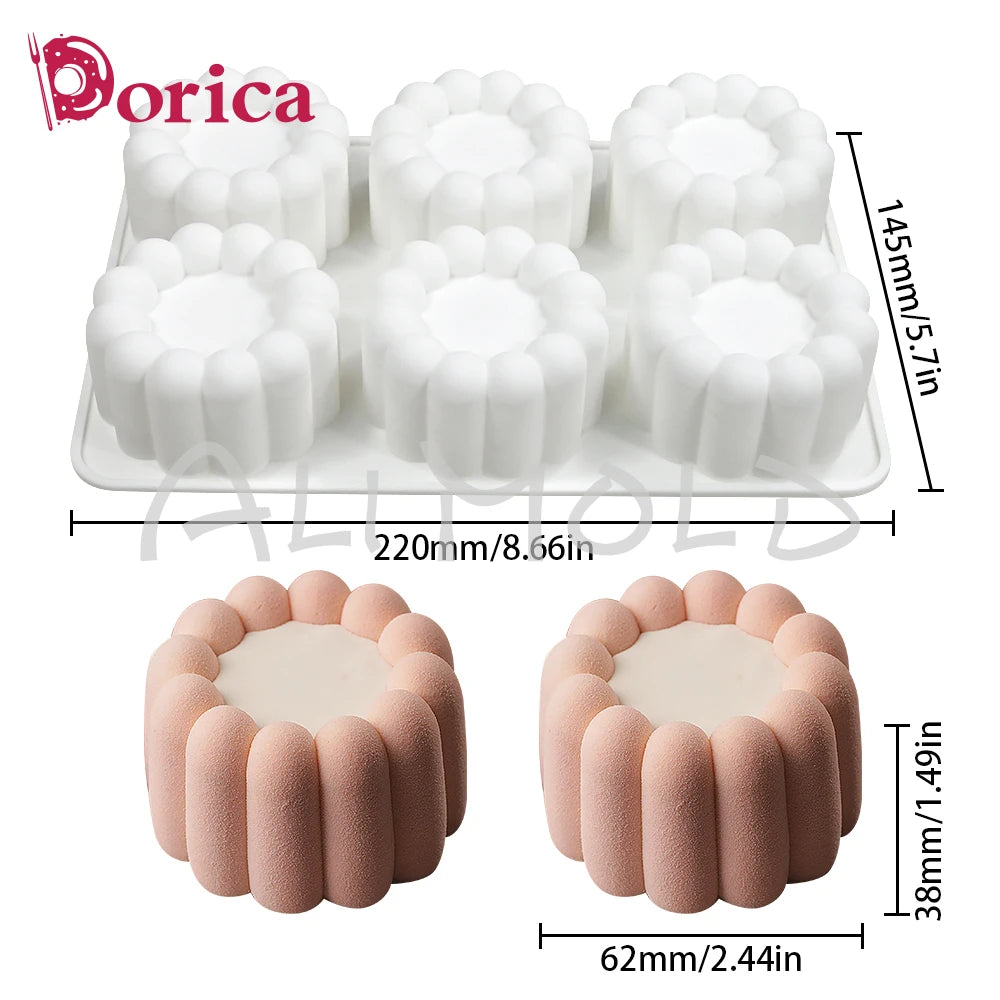 Dorica szilikon forma – kör, szív, csillag, négyzet