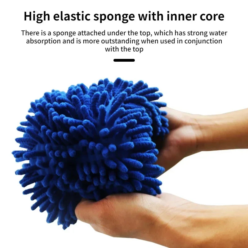 Car Cleaning Brush Cleaner Tools Microfiber Car Washer Sponge Cleaning Washing Towel Auto Gloves Car Washing Accessories