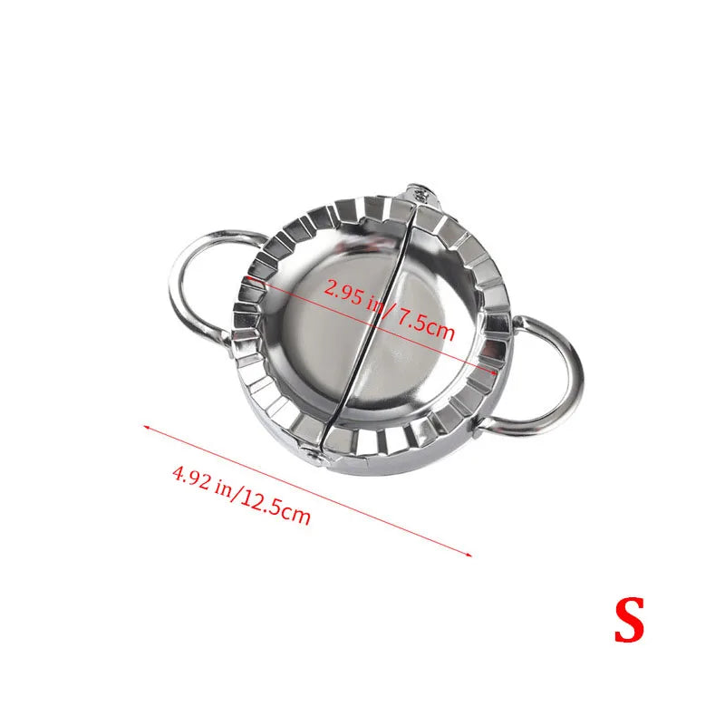 Stainless Steel Dumplings Tool Dumpling M🥟 Rozsdamentes Acélból Készült Derelye- és Gombóckészítő – Kézi Töltött Tészta Formázó Eszközold Household Manual Press  Kitchen Pastry Baking Dumpling Maker Accessories