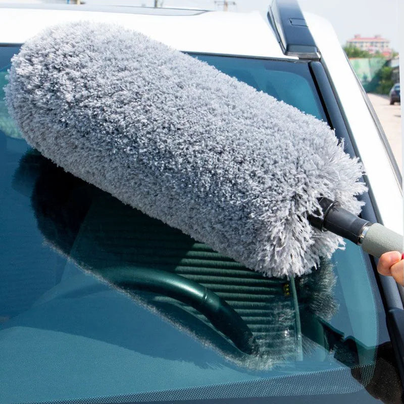 Car Dusting Brush Telescopic Car Cleaning tool Microfiber Brush Clean tools For Auto Cleaning Dust Divine Wet/Dry Car Mop