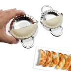 Stainless Steel Dumplings Tool Dumpling M🥟 Rozsdamentes Acélból Készült Derelye- és Gombóckészítő – Kézi Töltött Tészta Formázó Eszközold Household Manual Press  Kitchen Pastry Baking Dumpling Maker Accessories