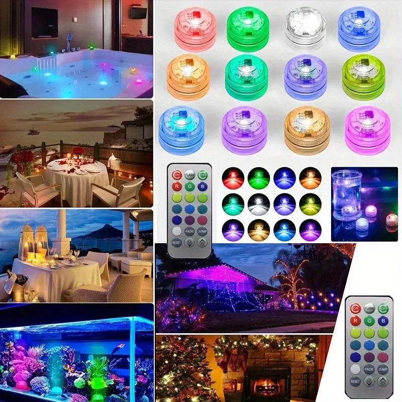 Vezeték nélküli LED autós hangulatvilágítás - RGB színváltós dekorfény távirányítóval